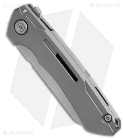 WE Knife Co. SNECX Mini Buster Flipper Knife Gray Titanium (3.5" Satin) 4 WE Knife Co. SNECX Mini Buster Flipper Knife Gray Titanium (3.5" Satin) - Image 2