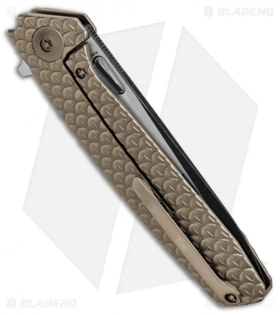 WE Knife Co. 604L Frame Lock Knife Bronze Titanium (3.8" Black, Satin) 5 WE Knife Co. 604L Frame Lock Knife Bronze Titanium (3.8" Black, Satin) - Image 3