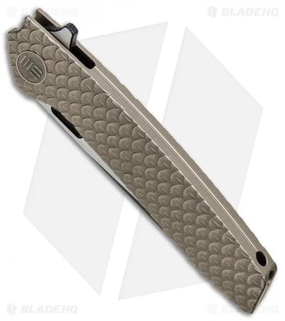 WE Knife Co. 604L Frame Lock Knife Bronze Titanium (3.8" Black, Satin) 4 WE Knife Co. 604L Frame Lock Knife Bronze Titanium (3.8" Black, Satin) - Image 2