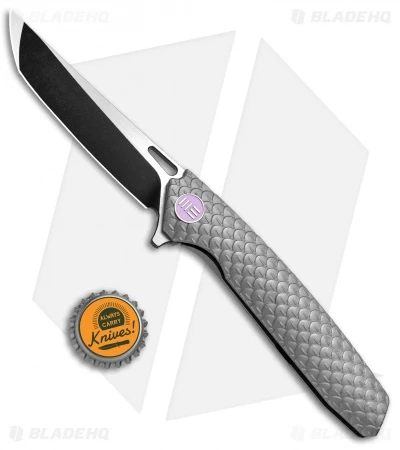 WE Knife Co. 604P Frame Lock Tanto Knife Gray Titanium (3.8" Black, Satin) 6 WE Knife Co. 604P Frame Lock Tanto Knife Gray Titanium (3.8" Black, Satin) - Image 4