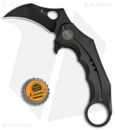 WE Knife Co. 708G Karambit Frame Lock Knife Black Ti (3.6" Black) 5 WE Knife Co. 708G Karambit Frame Lock Knife Black Ti (3.6" Black) - Image 4