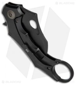 WE Knife Co. 708G Karambit Frame Lock Knife Black Ti (3.6" Black) 7 WE Knife Co. 708G Karambit Frame Lock Knife Black Ti (3.6" Black) -Benchmadess Zone WE Knife Karambit Ti Black Black 708G BHQ 68702 jr side