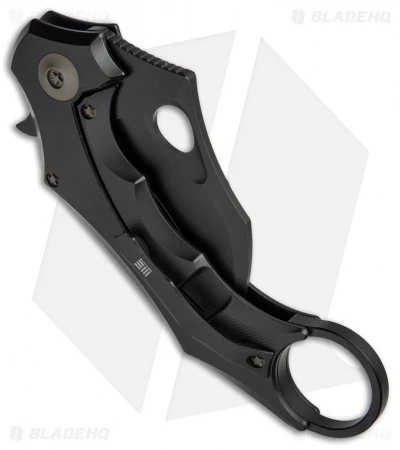 WE Knife Co. 708G Karambit Frame Lock Knife Black Ti (3.6" Black) 4 WE Knife Co. 708G Karambit Frame Lock Knife Black Ti (3.6" Black) - Image 3