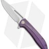 We Knife Co. Cirrus 615B Frame Lock Knife Purple Titanium (3.7" BB/Satin)