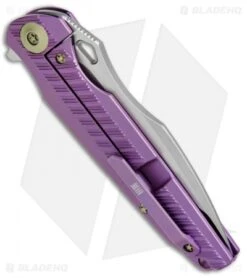 WE Knife Co. 612B Frame Lock Knife Purple Titanium (4" SW/Satin) 7 WE Knife Co. 612B Frame Lock Knife Purple Titanium (4" SW/Satin) -Benchmadess Zone WE Knife Purple Ti SW Satin 612B BHQ 52129 jr side 2