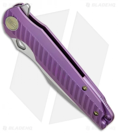 WE Knife Co. 612B Frame Lock Knife Purple Titanium (4" SW/Satin) 4 WE Knife Co. 612B Frame Lock Knife Purple Titanium (4" SW/Satin) - Image 2