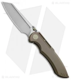 WE Knife Co. 620J Frame Lock Knife Bronze Titanium (4" Stonewash)