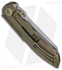 WE Knife Co. 620J Frame Lock Knife Bronze Titanium (4" Stonewash) -Benchmadess Zone WE Knife Ti Bronze SW 620J BHQ 51898 jr side