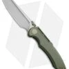 WE Knife Co. 620F Frame Lock Knife Green Titanium (4" Stonewash) -Benchmadess Zone WE Knife Ti Green SW 620F BHQ 51894 jr