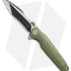 WE Knife Co. 612E Frame Lock Knife Green Titanium (4" Black/Satin) -Benchmadess Zone WE Knife Ti Green TT Black 612E BHQ 51533 jr 2