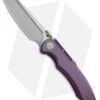 WE Knife Co. 620B Frame Lock Knife Purple Titanium (4" Stonewash) -Benchmadess Zone WE Knife Ti Purple SW 620B BHQ 51890 jr