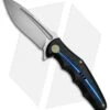 WE Knife Co. 608H Frame Lock Knife Black Titanium (4" Stonewash)