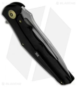 WE Knife Co. 608H Frame Lock Knife Black Titanium (4" Stonewash) -Benchmadess Zone WE Knife Titanium BLACK SW 608H BHQ 49808 jr side