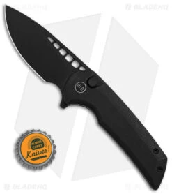 WE Knife Co. Mini Malice Button Lock Black Titanium (2.98" Black SW) WE054BL-1 -Benchmadess Zone WE knife Co Mini Malice Button Lock Black Ti 2in Black SW BHQ 140134 td size