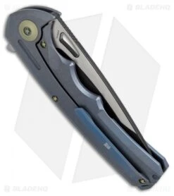 WE Knife Co. 611C Frame Lock Knife Blue Titanium (3.75" Two-Tone) -Benchmadess Zone WE knife co 611C blue ti two tone BHQ 50379 er side
