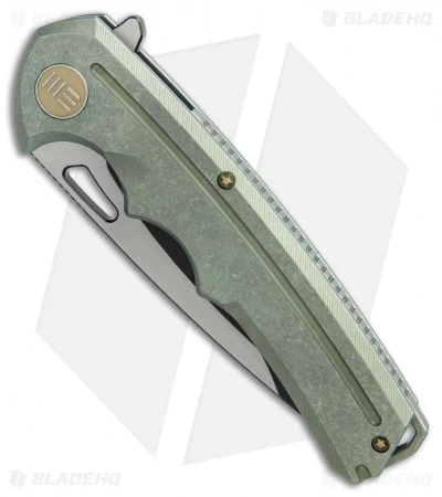 WE Knife Co. 611E Frame Lock Knife Green Titanium (3.75" Two-Tone) 4 WE Knife Co. 611E Frame Lock Knife Green Titanium (3.75" Two-Tone) - Image 2