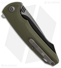 WE Knife Co. 617C Liner Lock Flipper Knife Green G-10 (3.8" Black, Satin) 7 WE Knife Co. 617C Liner Lock Flipper Knife Green G-10 (3.8" Black, Satin) -Benchmadess Zone WE knife co 617C green G10 black satin BHQ 51706 er side