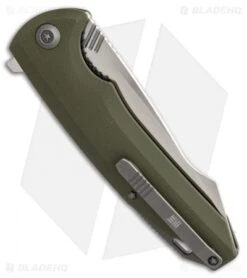 WE Knife Co. 617D Liner Lock Flipper Knife Green G-10 (3.8" Satin) -Benchmadess Zone WE knife co 617D green G10 satin BHQ 51707 er side