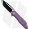 WE Knife Co. 616A Resonance Frame Lock Knife Purple Titanium (3.1" Black, Satin)