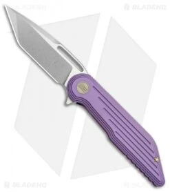 WE Knife Co. 616B Resonance Frame Lock Knife Purple Titanium (3.1" Stonewash)