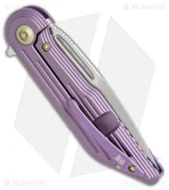 WE Knife Co. 616B Resonance Frame Lock Knife Purple Titanium (3.1" Stonewash) -Benchmadess Zone WE knives 616B Resonance purple ti satin BHQ 51868 jr side