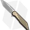 WE Knife Co. 616L Resonance Frame Lock Knife Black/Gold Ti (3.1" Stonewash)