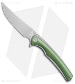 WE Knife Co. 704C Liner Lock Knife Green Ti (3.6" Hand Rubbed)