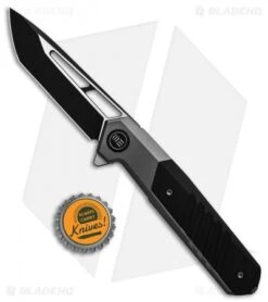 WE Knife Co. Arsenal Frame Lock Knife Gray Titanium/Black G-10 (3.5" Two Tone) -Benchmadess Zone We Knife Co Arsenal Frame Lock Knife Gray Ti Black G 10 3in 5cm Two Tone BHQ 137732 td size