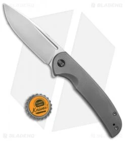 WE Knife Co. Beacon Frame Lock Knife Titanium (3.5" Bead Blast) -Benchmadess Zone We Knife Co Beacon Frame Lock Titanium 3in 5cm Bead Blast BHQ 138566 td size