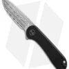 WE Knife Co. Elementum Frame Lock Black Titanium (3" Damascus)