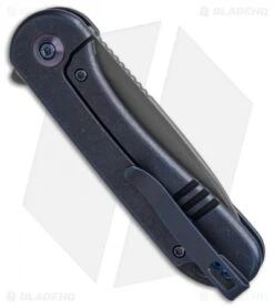 WE Knife Co. Elementum Frame Lock Blue Titanium (3" Stonewash 20CV) -Benchmadess Zone We Knife Co Elementum Frame Lock Blue Ti 3in Stonewash 20CV BHQ 138572 td side