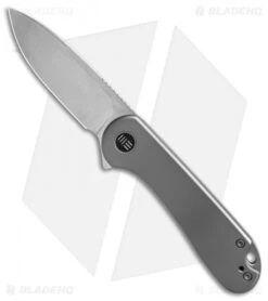 WE Knife Co. Elementum Frame Lock Gray Titanium (3" Satin 20CV)