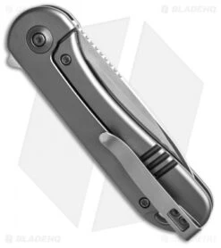 WE Knife Co. Elementum Frame Lock Gray Titanium (3" Satin 20CV) -Benchmadess Zone We Knife Co Elementum Frame Lock Gray Ti 3in Satin 20CV BHQ 138571 td side