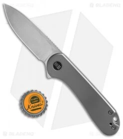 WE Knife Co. Elementum Frame Lock Gray Titanium (3" Satin 20CV) -Benchmadess Zone We Knife Co Elementum Frame Lock Gray Ti 3in Satin 20CV BHQ 138571 td size