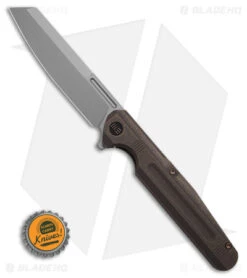 WE Knife Co. Reiver Frame Lock Knife Bronze Titanium (3.97" BB) WE16020-3 -Benchmadess Zone We Knife Co Reiver Frame Lock Knife Bronze Ti 3in BB BHQ 174406 td size