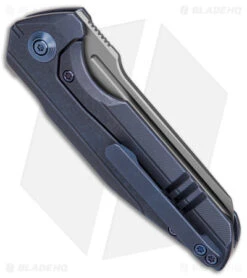 WE Knife Co. StarHawk Frame Lock Knife Blue Titanium (2.8" BB) WE21017-4 -Benchmadess Zone We Knife Co Starhawk FLK Blue Ti 2in BB BHQ 151738 td side