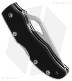 Byrd Finch 2 Lockback Knife Black G-10 (1.875" Satin) BY11GP2 -Benchmadess Zone byrd by11gp2 black folder side