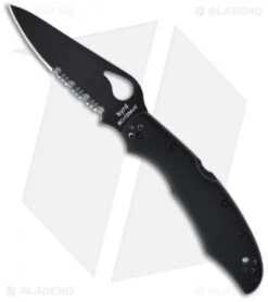 Byrd Cara Cara 2 Lockback Knife Stainless Steel (3.875" Black Serr) BY03BKPS2