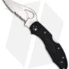 Byrd Meadowlark 2 Lockback Knife Black FRN (2.94" Satin Serr) BY04PSBK2 -Benchmadess Zone byrd meadowlark 2 by04psbk2