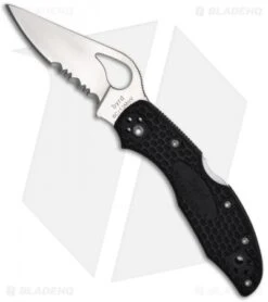 Byrd Meadowlark 2 Lockback Knife Black FRN (2.94" Satin Serr) BY04PSBK2