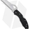 Byrd Meadowlark Rescue 2 Lockback Knife Black FRN (2.94" Satin Serr) BY19SBK2 -Benchmadess Zone byrd meadowlark rescue 2 by19sbk2