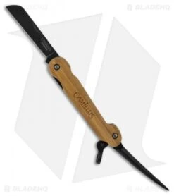 Camillus 7.5" Carbonitride Titanium Marlin Spike Bamboo Knife (2.75" Plain)