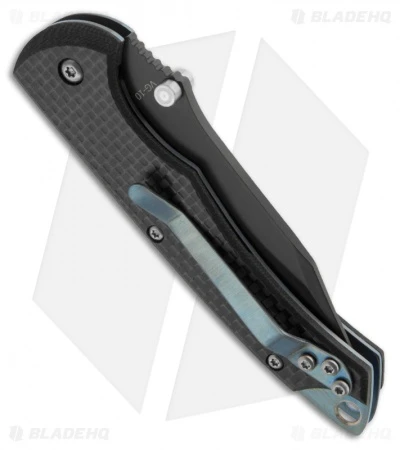 Camillus 7.25" Carbonitride Titanium Carbon Fiber Knife (3" Black Plain) 19051 4 Camillus 7.25" Carbonitride Titanium Carbon Fiber Knife (3" Black Plain) 19051 - Image 2