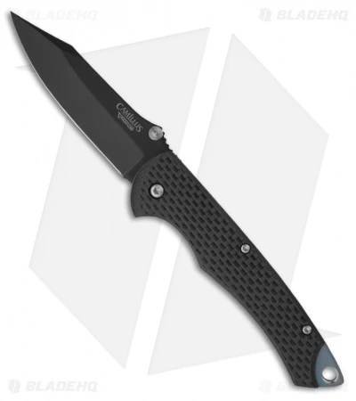 Camillus 7.25" Carbonitride Titanium Carbon Fiber Knife (3" Black Plain) 19051 3 Camillus 7.25" Carbonitride Titanium Carbon Fiber Knife (3" Black Plain) 19051