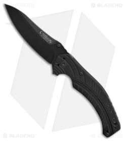 Camillus Vanish Liner Lock Folding Knife Black G-10 (3.25 Black)