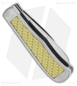 Camillus Yello-Jaket 2-Blade Trapper Folding Pocket Knife (1.875" Plain) 19060 -Benchmadess Zone camillus yello jaket 19060 side