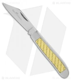 Camillus Yello-Jaket 1-Blade Peanut Folding Pocket Knife (2.25" Plain) 19061