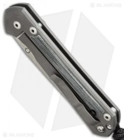 Chris Reeve Left-Hand Large Sebenza 21 Insingo Knife Micarta Inlays (3.6" Satin) -Benchmadess Zone chris reeve l21 insingo micarta lh bottom cm