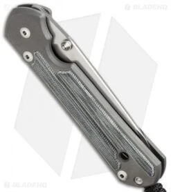 Chris Reeve Left-Hand Large Sebenza 21 Insingo Knife Micarta Inlays (3.6" Satin) -Benchmadess Zone chris reeve l21 insingo micarta lh side cm