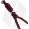 Chris Reeve Knives Large Burgundy Cord Tie Lanyard W/ Silver Bead -Benchmadess Zone chris reeve large cord tie burgandy silver bead
